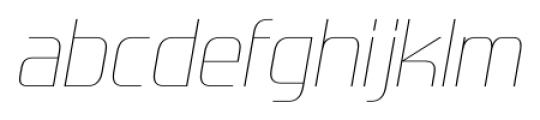 Forgotten Futurist Ultralight Italic Font LOWERCASE