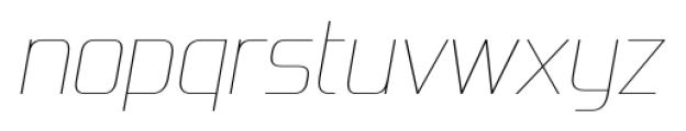 Forgotten Futurist Ultralight Italic Font LOWERCASE