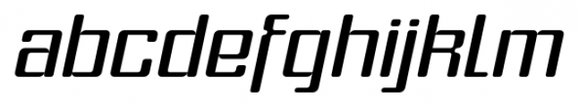 Formetic Light Italic Font LOWERCASE