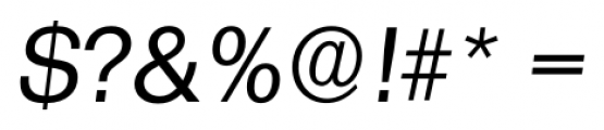 Formula Serial Italic Font OTHER CHARS