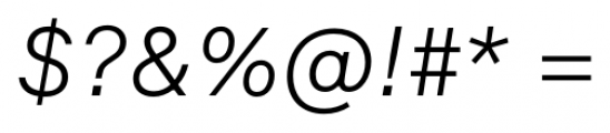 Formular Light Italic Font OTHER CHARS