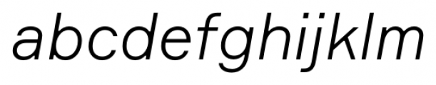 Formular Light Italic Font LOWERCASE