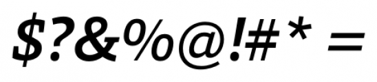 Foro Medium Italic Font OTHER CHARS