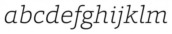 Foro Rounded ExtraLight Italic Font LOWERCASE