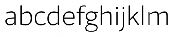 Foro Sans Extra Light Font LOWERCASE