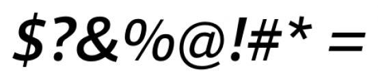 Foro Sans Medium Italic Font OTHER CHARS