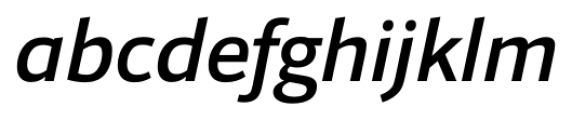 Foro Sans Medium Italic Font LOWERCASE