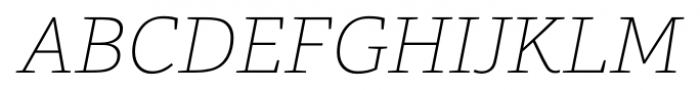 Foro Thin Italic Font UPPERCASE