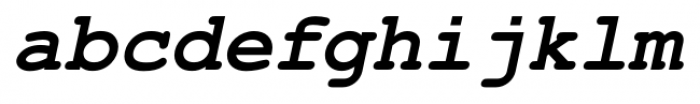 Foundation Mono Bold Italic Font LOWERCASE