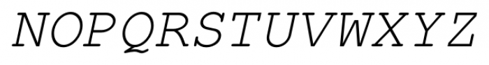 Foundation Mono Italic Font UPPERCASE