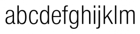 Foundation Sans Light Condensed Font LOWERCASE