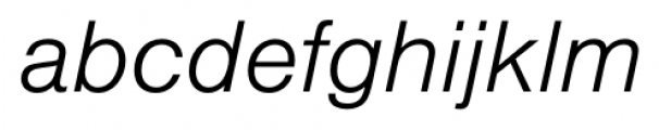 Foundation Sans Light Italic Font LOWERCASE