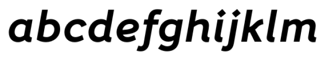 Fox Sans Pro Bold Italic Font LOWERCASE