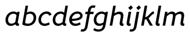 Fox Sans Pro Italic Font LOWERCASE