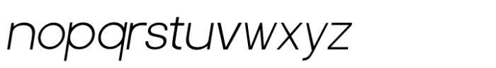 Focus Grotesk Light Italic Font LOWERCASE