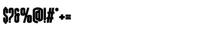 Focused Block Bold Font OTHER CHARS