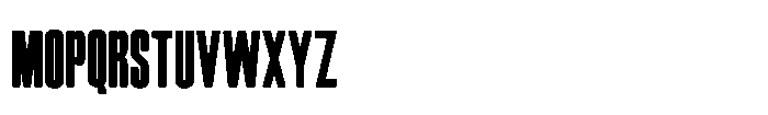 Focused Block Bold Font UPPERCASE