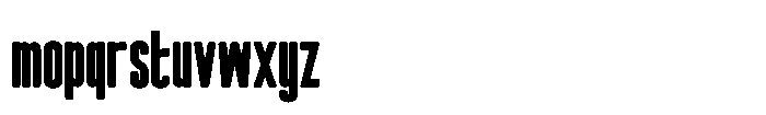 Focused Block Bold Font LOWERCASE