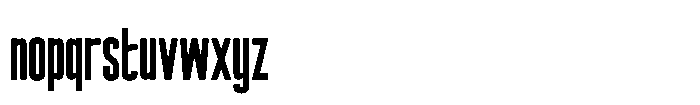 Focused Block Regular Font LOWERCASE