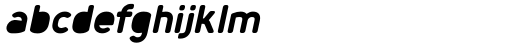 Foda Sans Black Oblique Crv Solid Font LOWERCASE