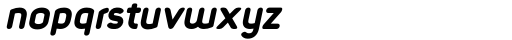 Foda Sans Black Oblique Rnd Font LOWERCASE