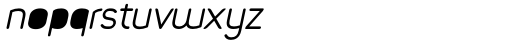 Foda Sans Italic Rounded Solid Font LOWERCASE