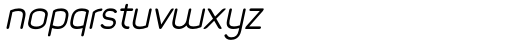 Foda Sans Oblique Rounded Font LOWERCASE