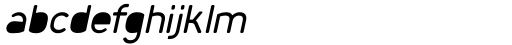 Foda Sans Semi Bold Oblique Crv Solid Font LOWERCASE