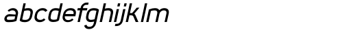 Foda Sans Semi Bold Oblique Font LOWERCASE