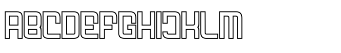 Fodecumbers Display  Thick Holow Font UPPERCASE