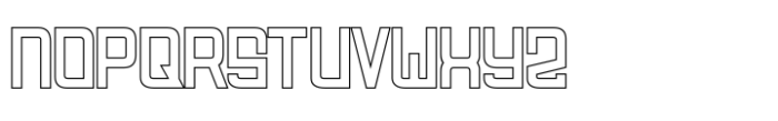 Fodecumbers Display  Thin Holow Font UPPERCASE