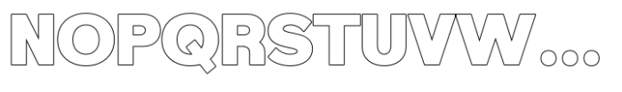 Foermality Black Sans Serif Outline Font UPPERCASE