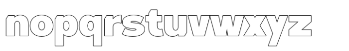 Foermality Black Sans Serif Outline Font LOWERCASE