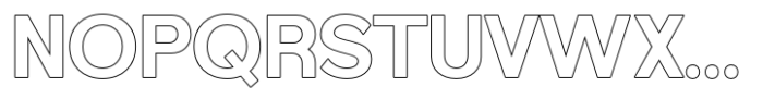 Foermality Bold Sans Serif Outline Font UPPERCASE