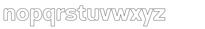 Foermality Bold Sans Serif Outline Font LOWERCASE