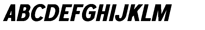 Foermality Condensed Bold Italic Font UPPERCASE