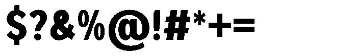 Foermality Condensed Bold Font OTHER CHARS
