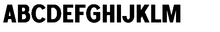 Foermality Condensed Bold Font UPPERCASE