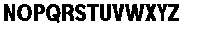 Foermality Condensed Bold Font UPPERCASE