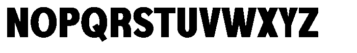 Foermality Condensed Extra Bold Font UPPERCASE