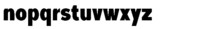 Foermality Condensed Extra Bold Font LOWERCASE