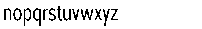 Foermality Condensed Extra Light Font LOWERCASE