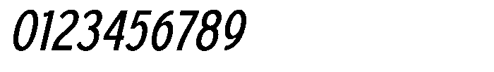 Foermality Condensed Light Italic Font OTHER CHARS