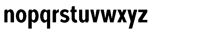 Foermality Condensed Medium Font LOWERCASE