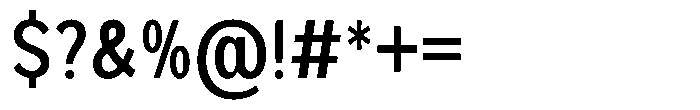 Foermality Condensed Regular Font OTHER CHARS