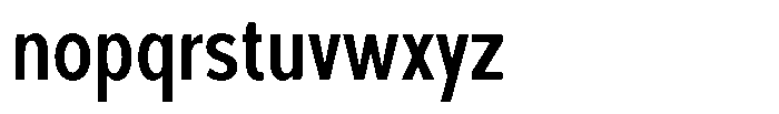 Foermality Condensed Regular Font LOWERCASE