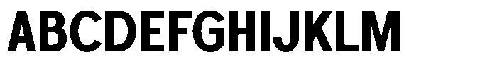 Foermality Condensed Semi Bold Font UPPERCASE