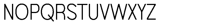 Foermality Condensed Thin Font UPPERCASE