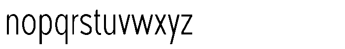 Foermality Condensed Thin Font LOWERCASE