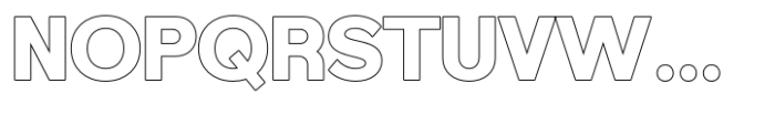 Foermality Extra Bold Sans Serif Outline Font UPPERCASE